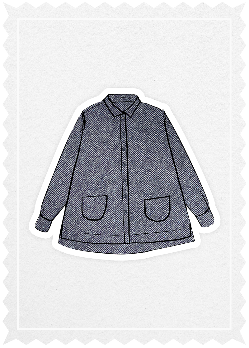 Herringbone "Pocket Shirt"