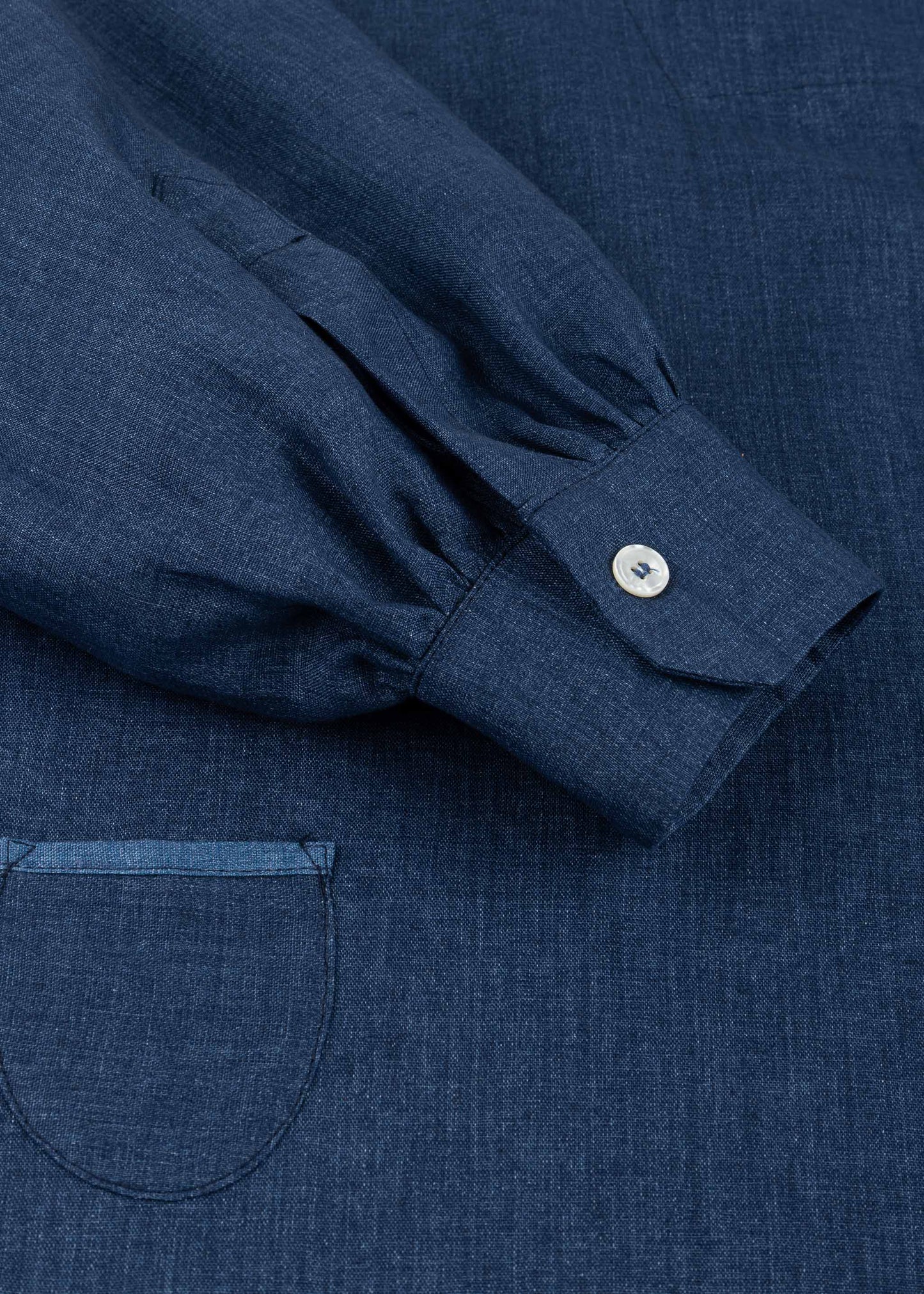 Linen 'Polo Blouse'